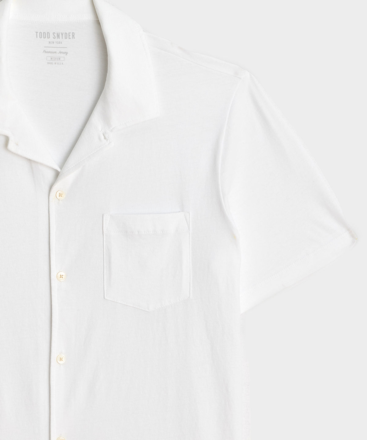 Made in L.A. Jersey Full-Placket Polo