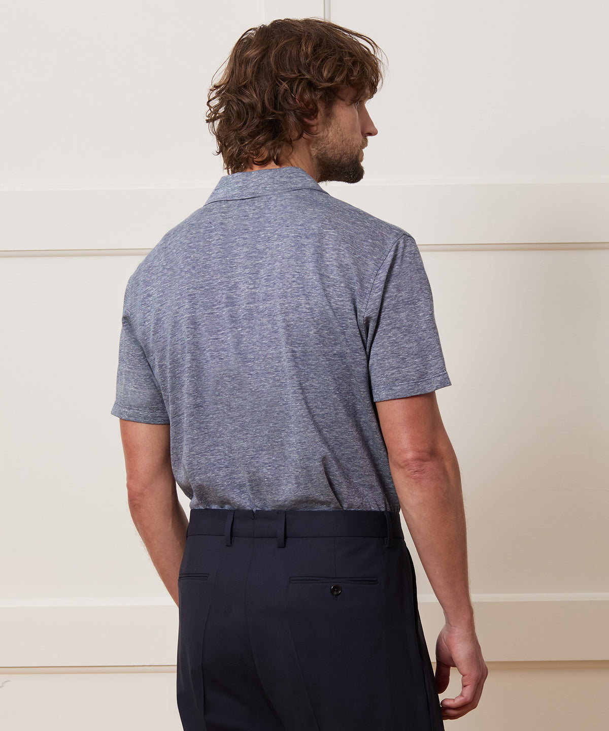 Cotton-Linen Pique Montauk Polo