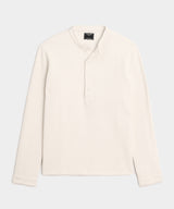 Boucle Band Collar Popover Shirt