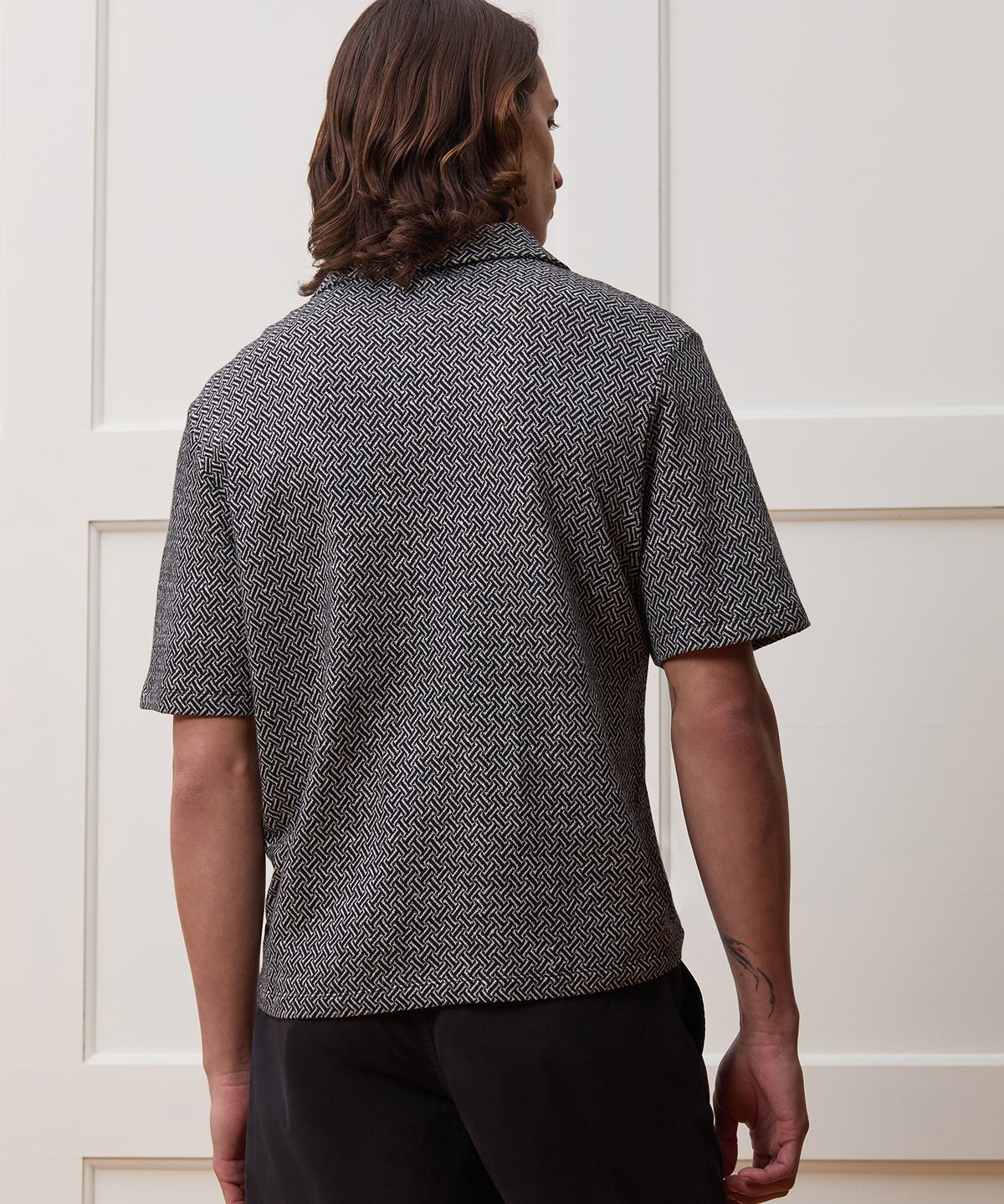 Relaxed Linen-Cotton Pocket Polo