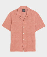 Jacquard Linen-Cotton Polo