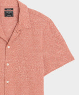 Jacquard Linen-Cotton Polo