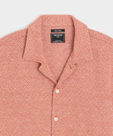 Jacquard Linen-Cotton Polo