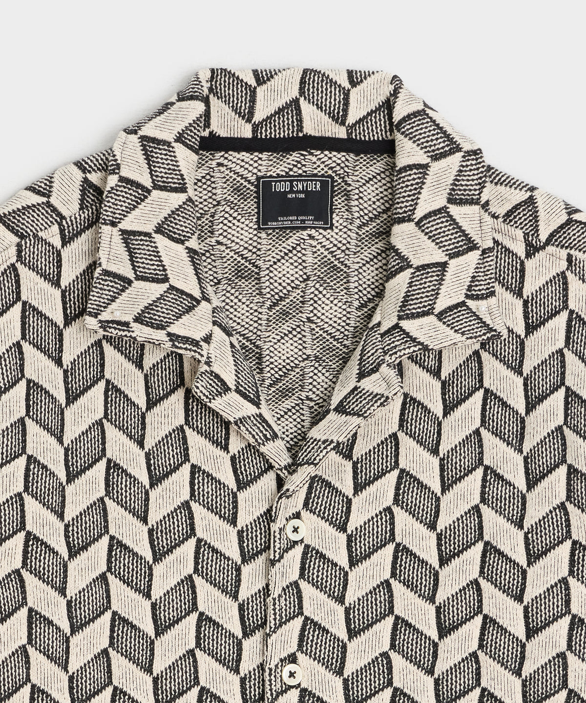 Relaxed Checkered Guayabera Shirt