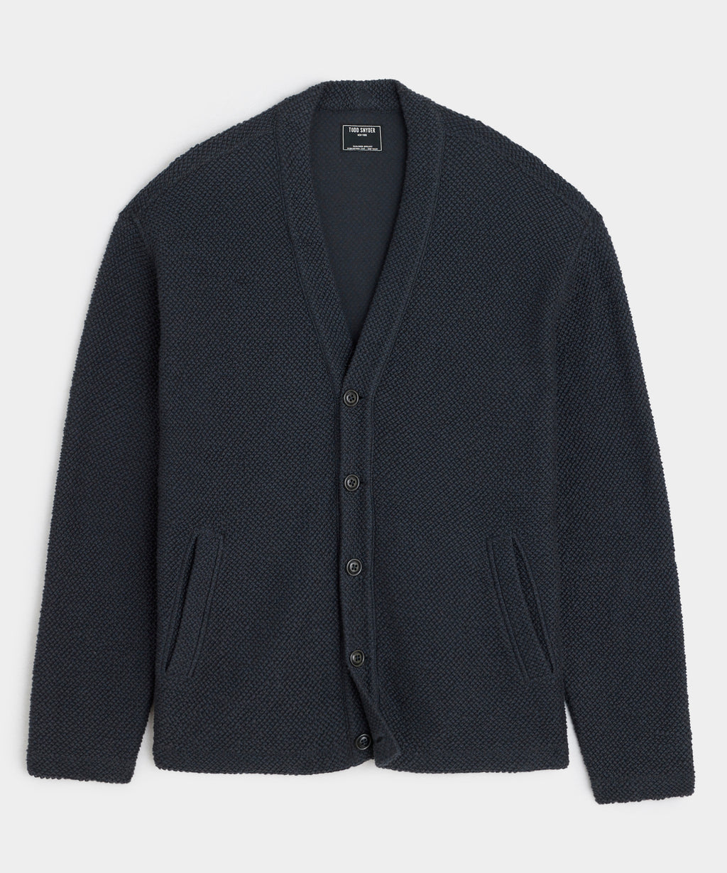 Cotton Boucle Cardigan