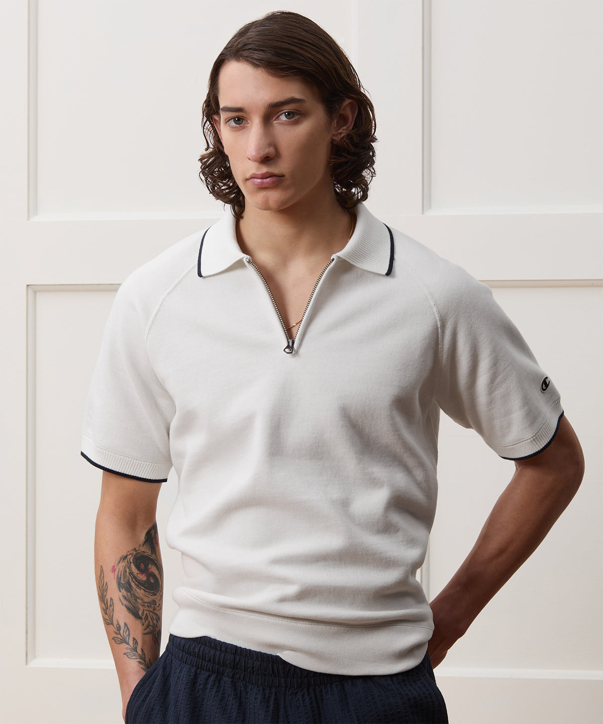 Champion Fleece Quarter-Zip Polo