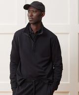 Travel Terry Mock Neck Sweatshirt