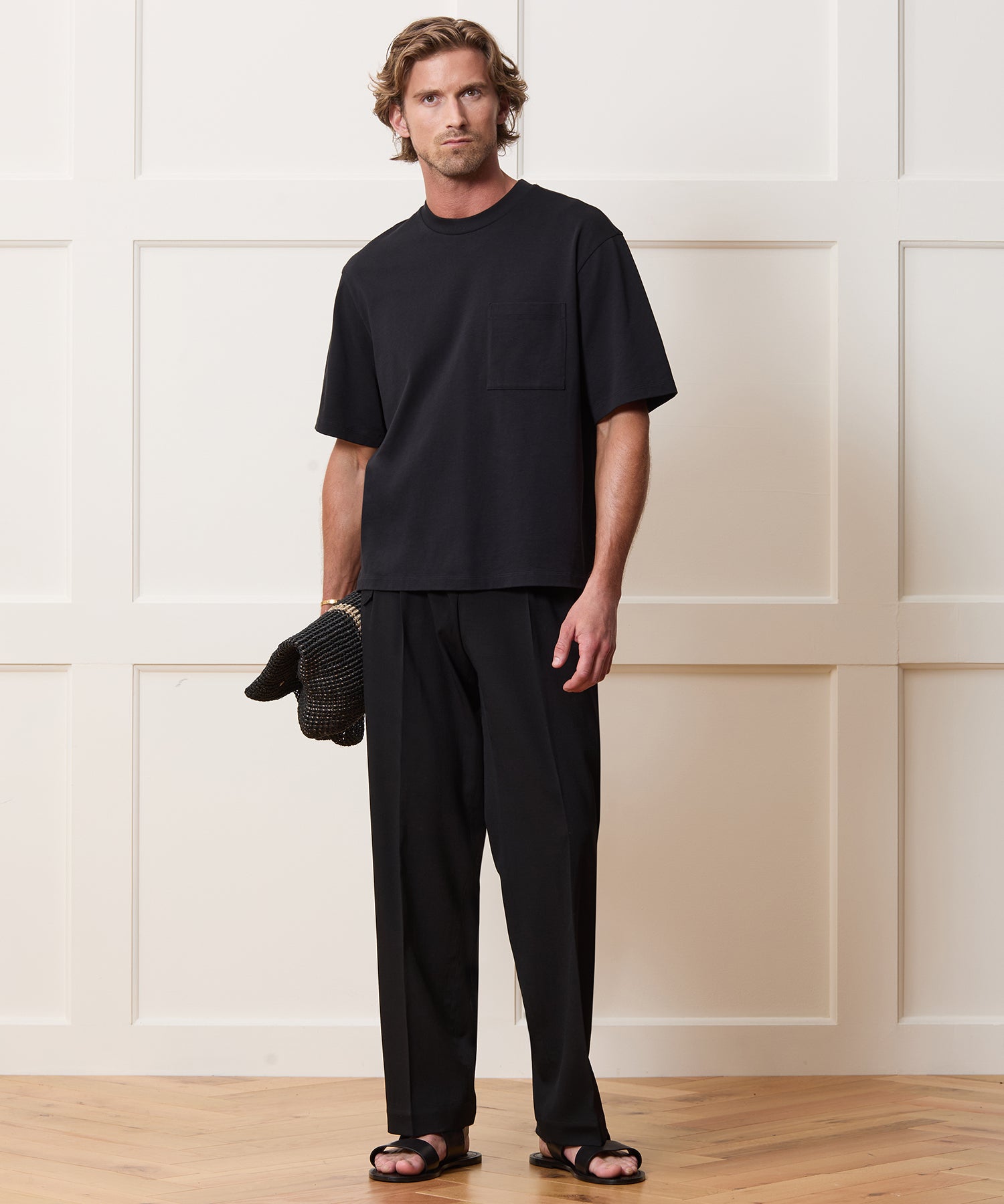 Boxy Jersey Tee in Black – Todd Snyder