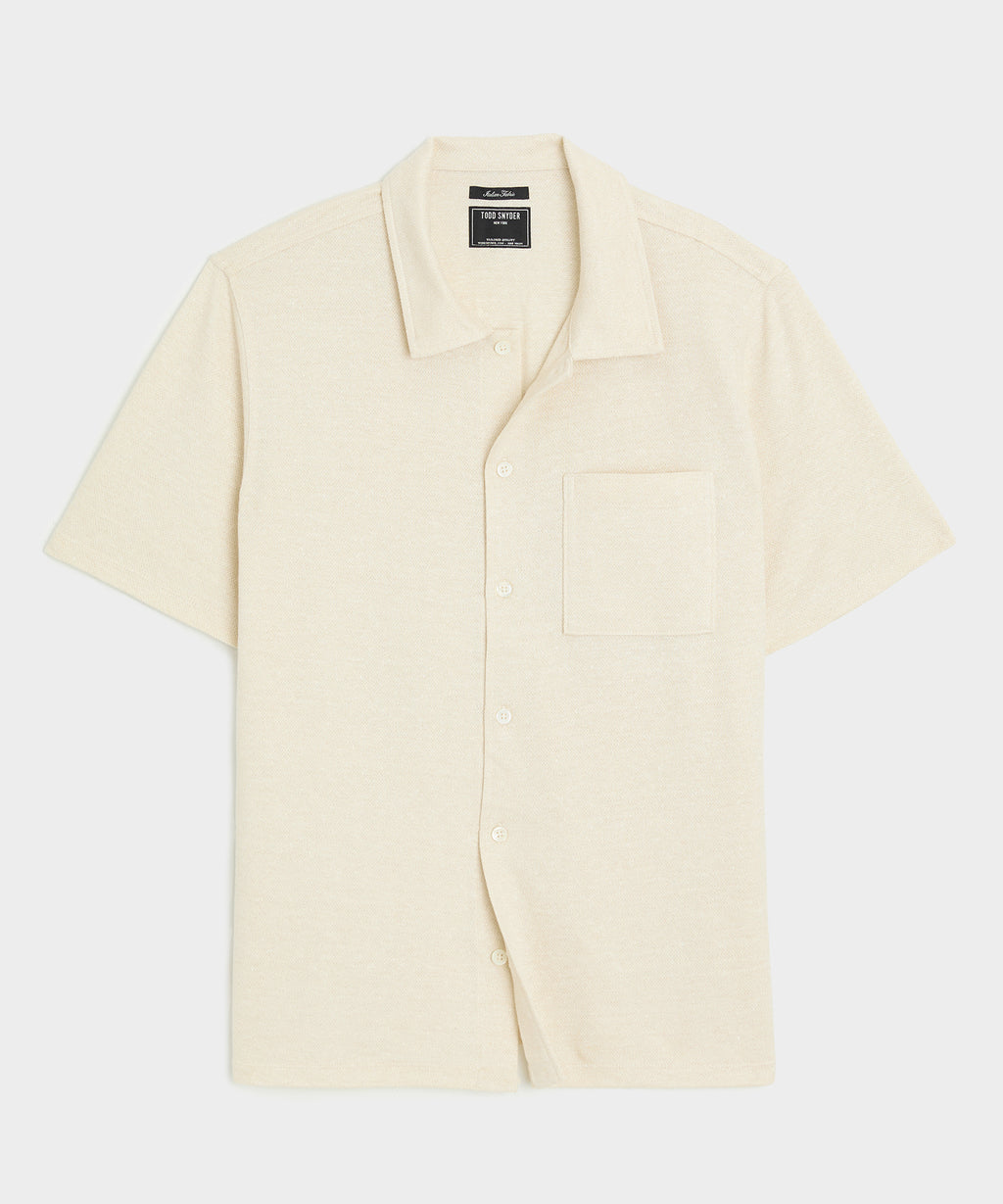 Linen-Cotton Polo