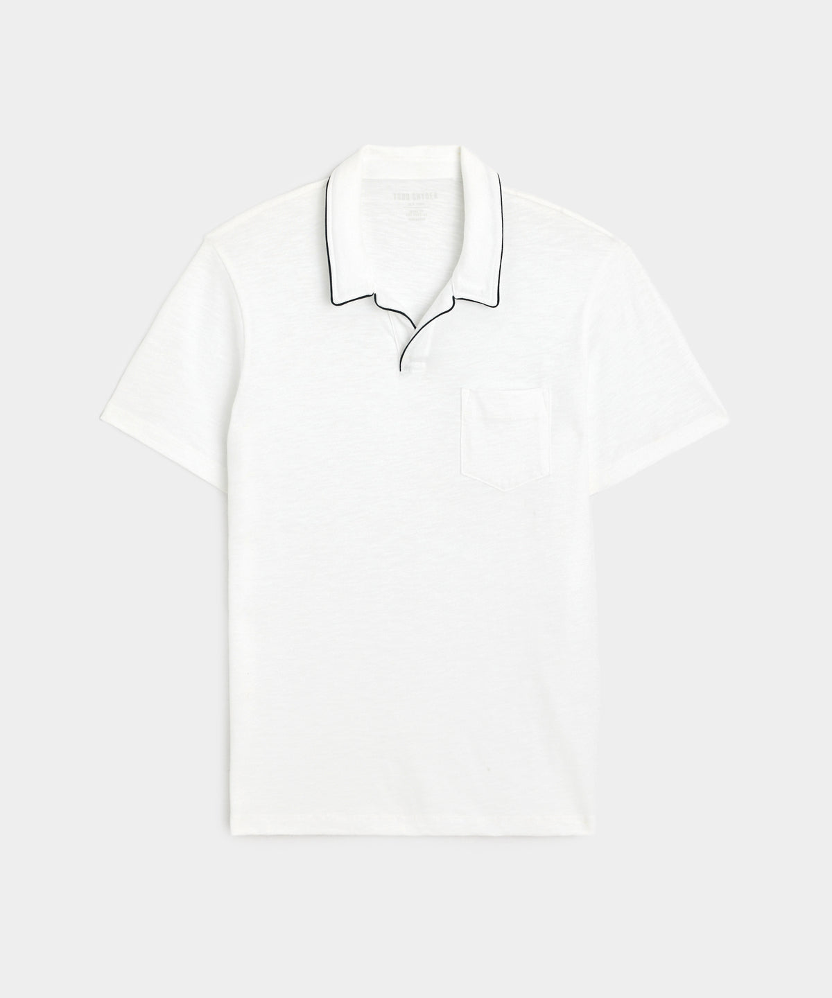 Made in L.A. Tipped Montauk Polo in White