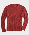 Made In L.A. Premium Jersey Longsleeve T-Shirt in Barn Red
