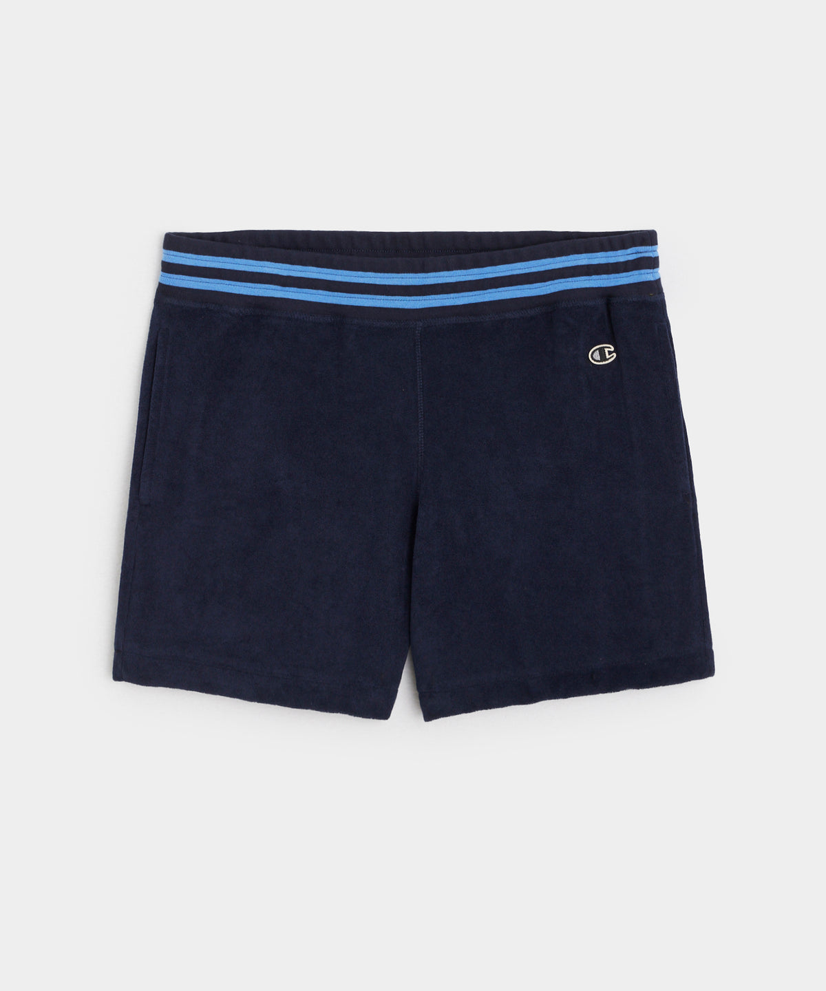 Champion Tipped Terry Short in Classic Navy