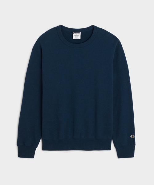 Champion Relaxed French Terry Crewneck in Classic Navy – Todd Snyder