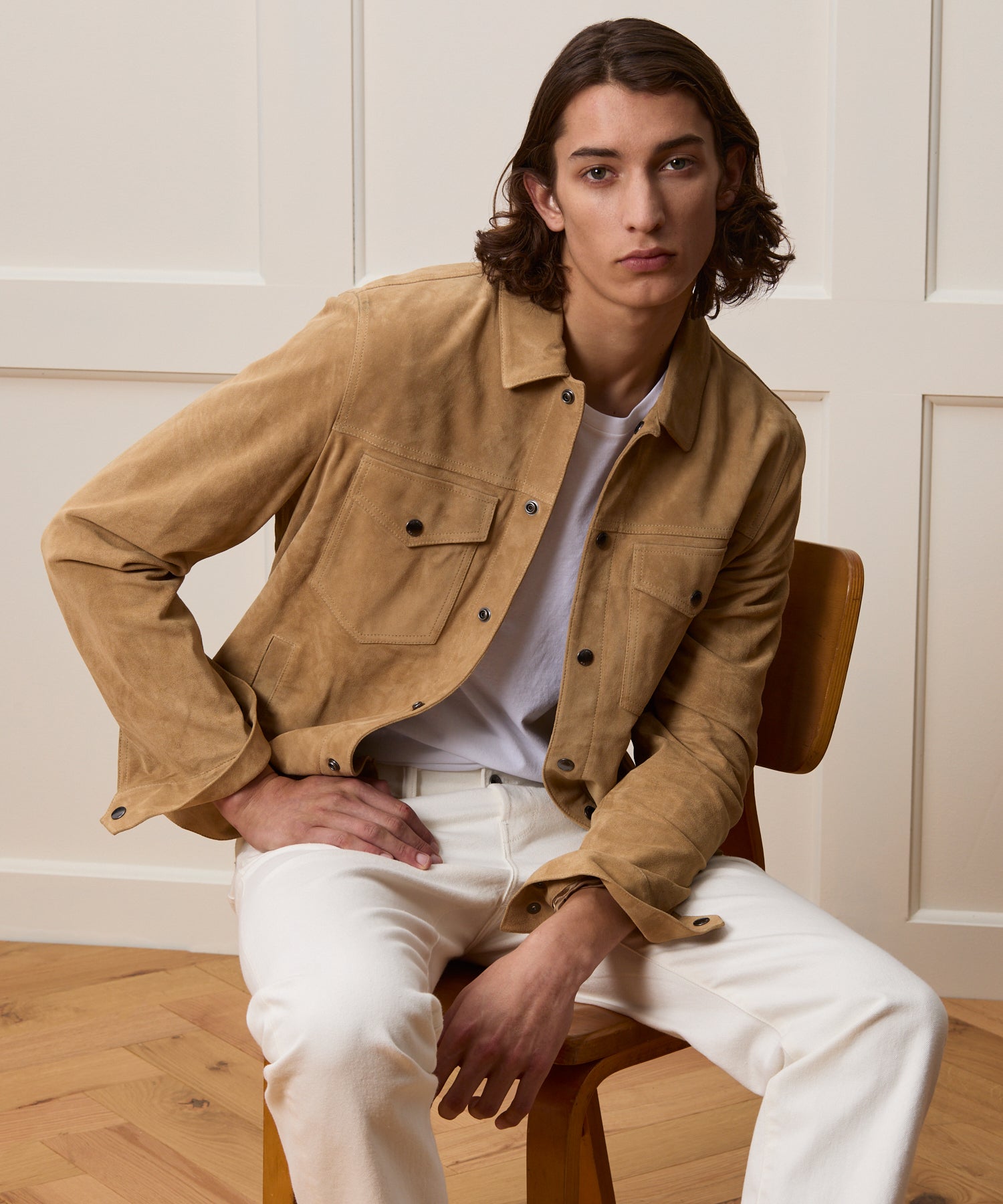 Italian Suede Dylan Jacket in Cappuccino – Todd Snyder