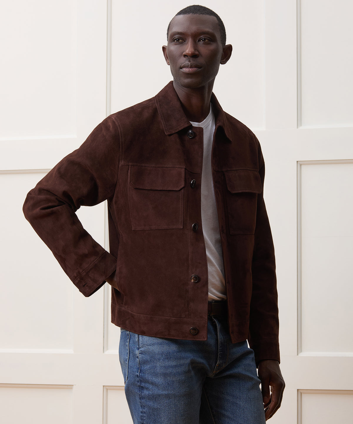 Italian Suede Worker Jacket