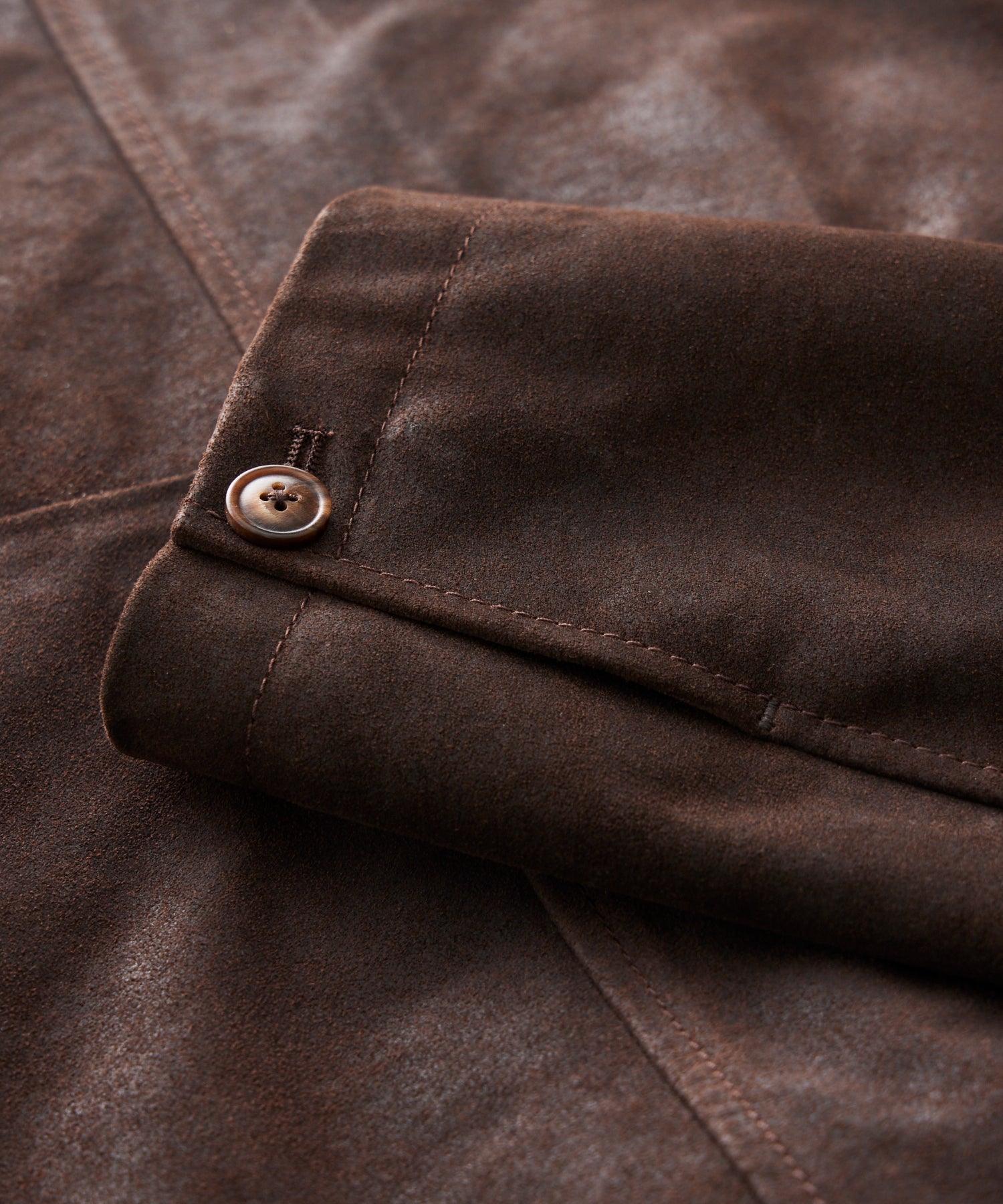Italian Leather Walking Dark Brown in Jacket