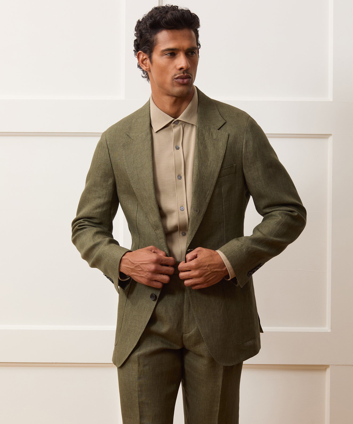Italian Linen Madison Jacket in Olive – Todd Snyder