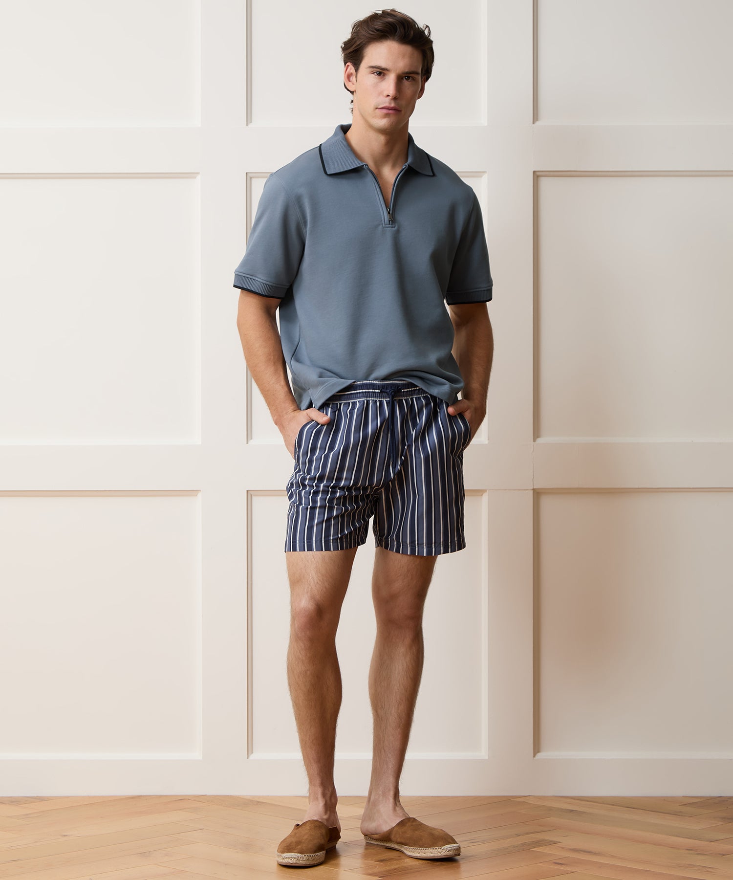 Foundation Quarter-Zip Polo Sweatshirt in Deep Springs – Todd Snyder