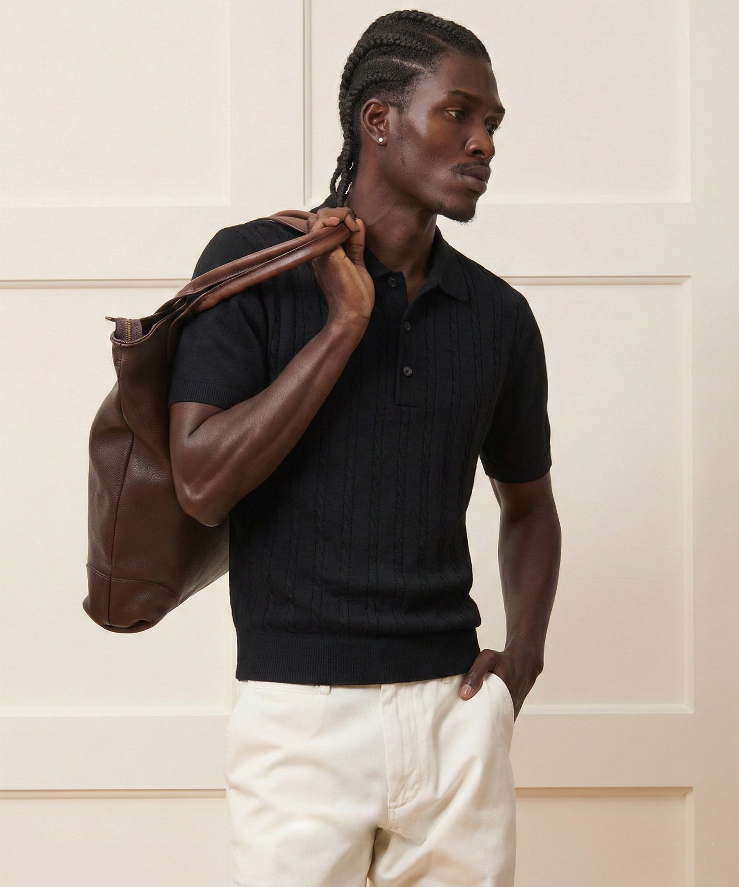 Grant Polo in Black – Todd Snyder