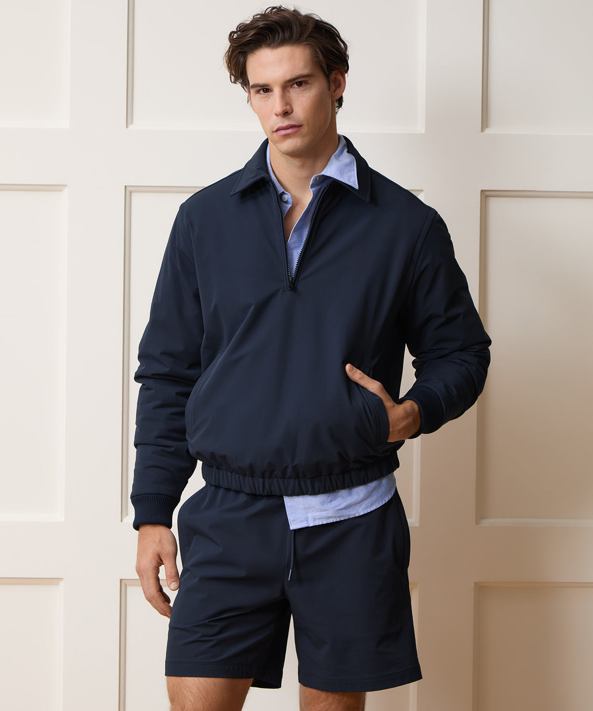 Nylon Quarter-Zip Jacket