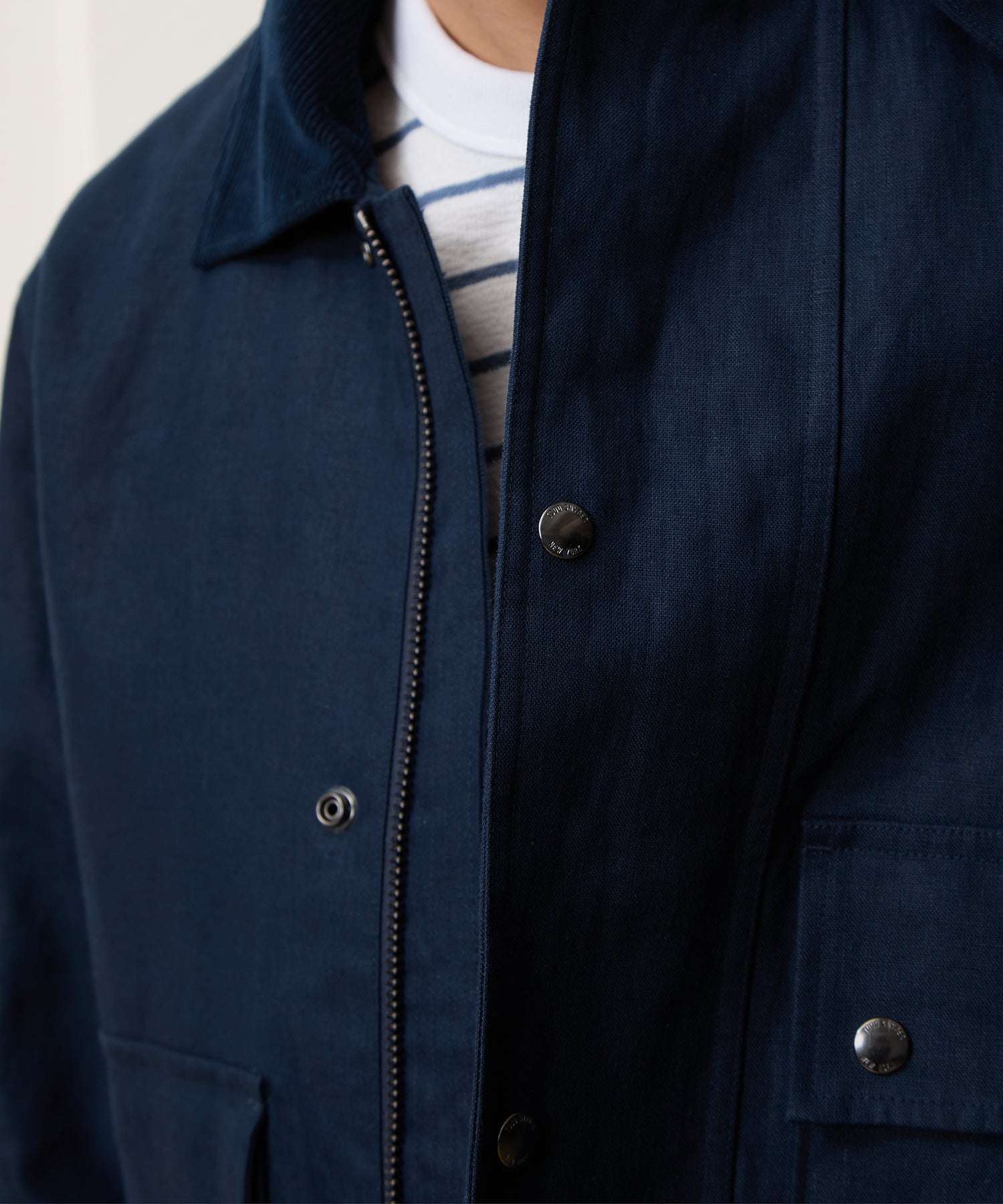 Linen Stable Jacket in Navy – Todd Snyder