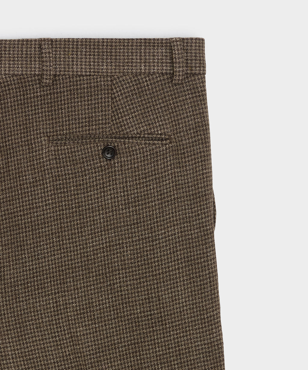 Italian Linen Houndstooth Madison Trouser