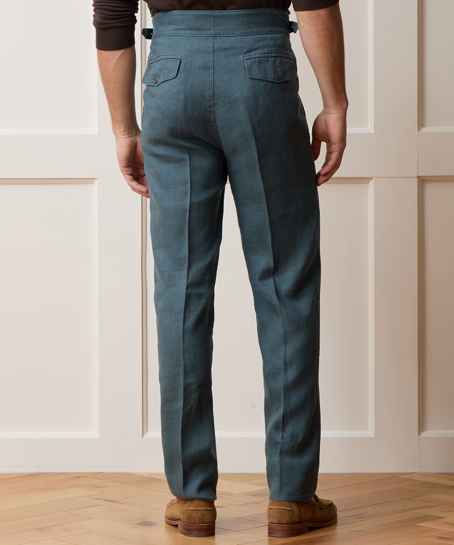 Linen Gurkha Trouser in Teal – Todd Snyder