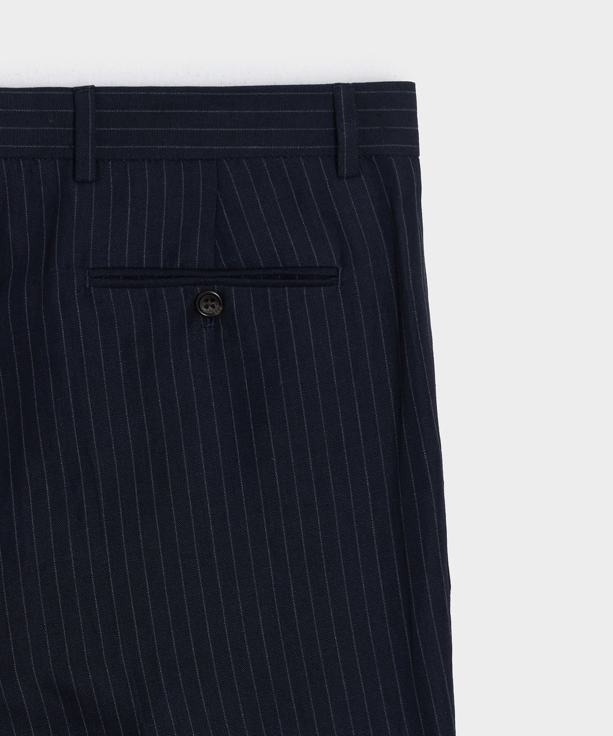 Italian Cotton-Linen Pinstripe Sutton Trouser