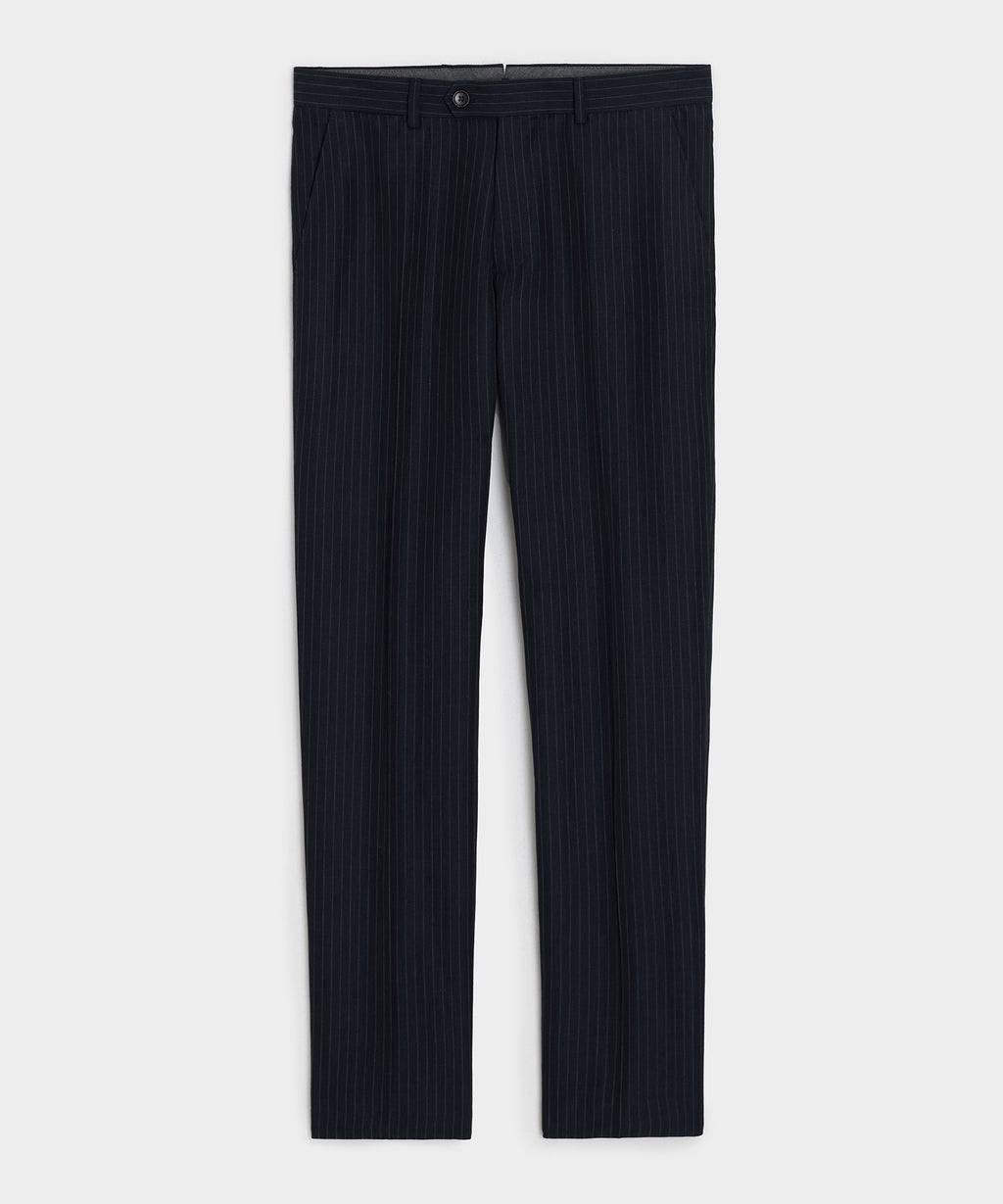 Italian Cotton-Linen Pinstripe Sutton Trouser