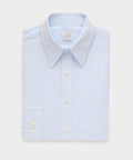Italian Cotton-Linen Long Point Collar Dress Shirt