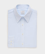 Italian Cotton-Linen Long Point Collar Dress Shirt