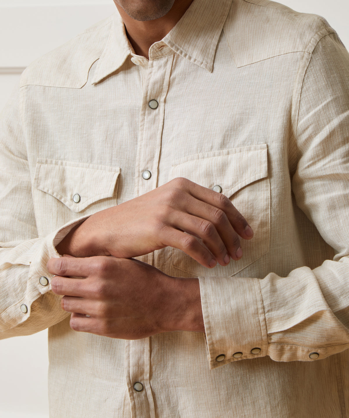 beige dress shirt men's Linen Western in Beige, Size XL * Grooms * Groomsmen POM POMS Ravenne 8-drawer Velvet Upholstered US Size:18w