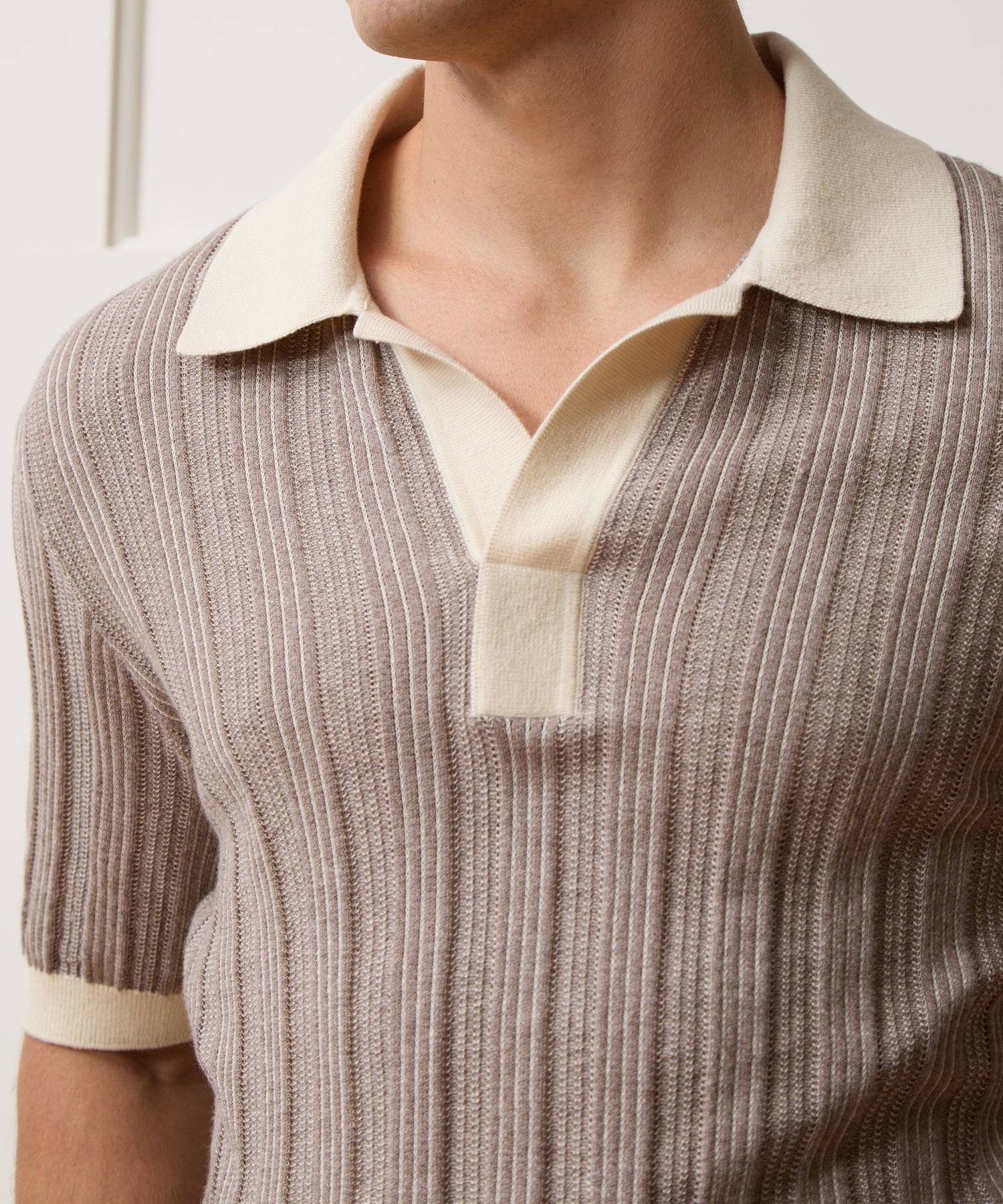 Casanova Sweater Polo in Bisque – Todd Snyder