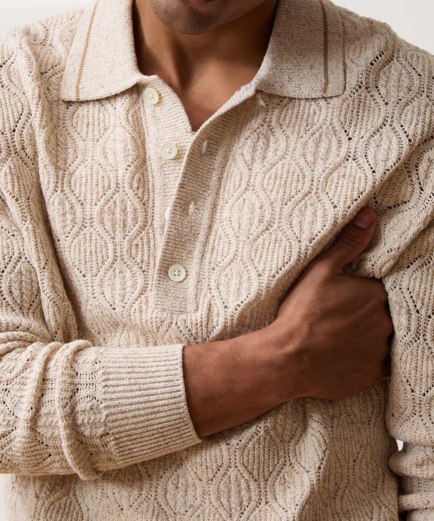 Northridge Sweater Polo in Bisque – Todd Snyder