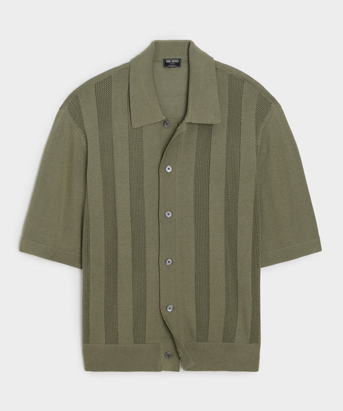 Miles Sweater Polo in Oakmoss – Todd Snyder