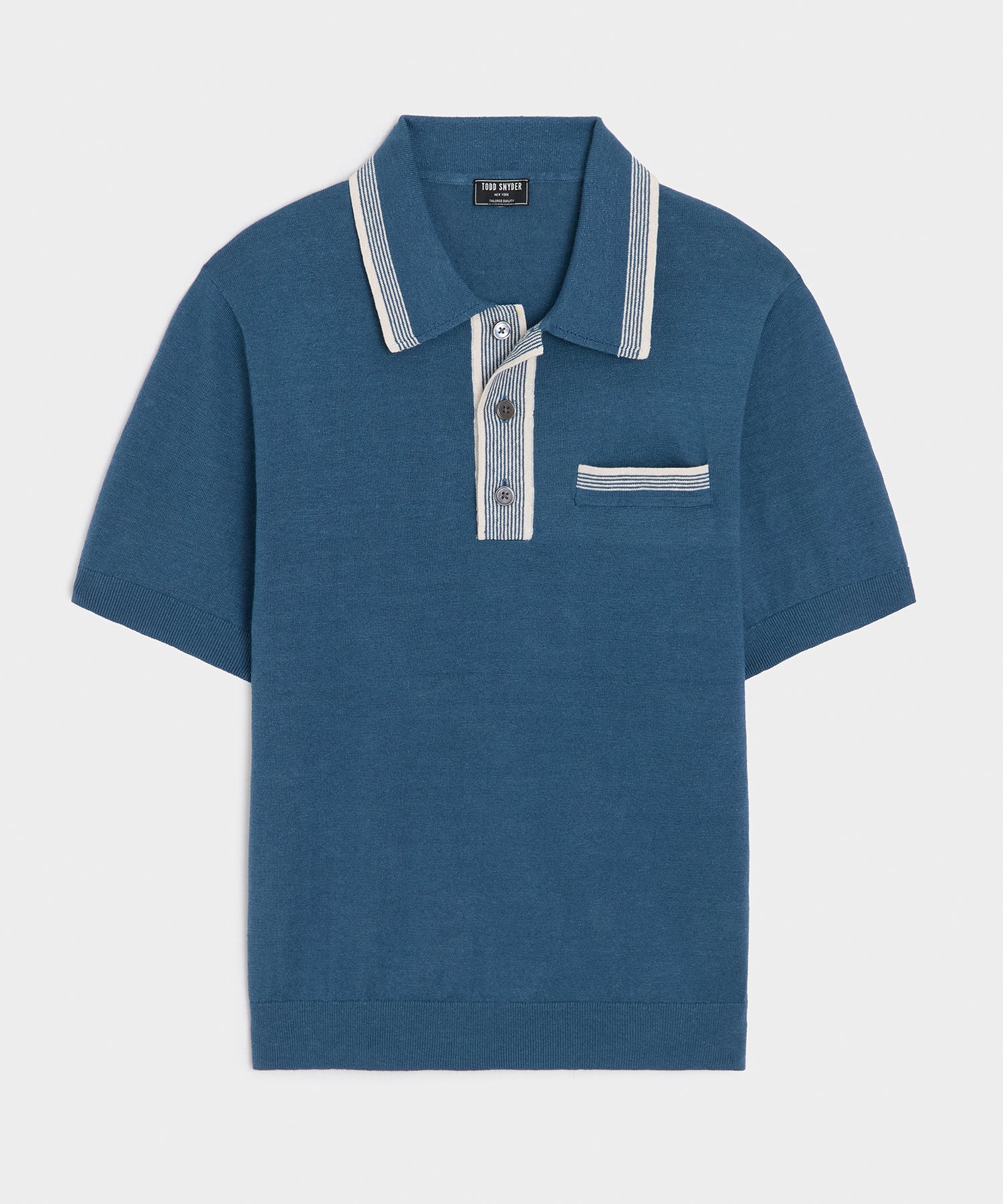 Mojave Sweater Polo in Forest Shade – Todd Snyder