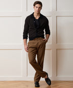 Striped Boucle Sweater Polo