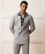 Italian Wool Double-Breasted Hollywood Jacket