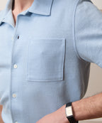 Italian Linen-Cotton Knit Shirt