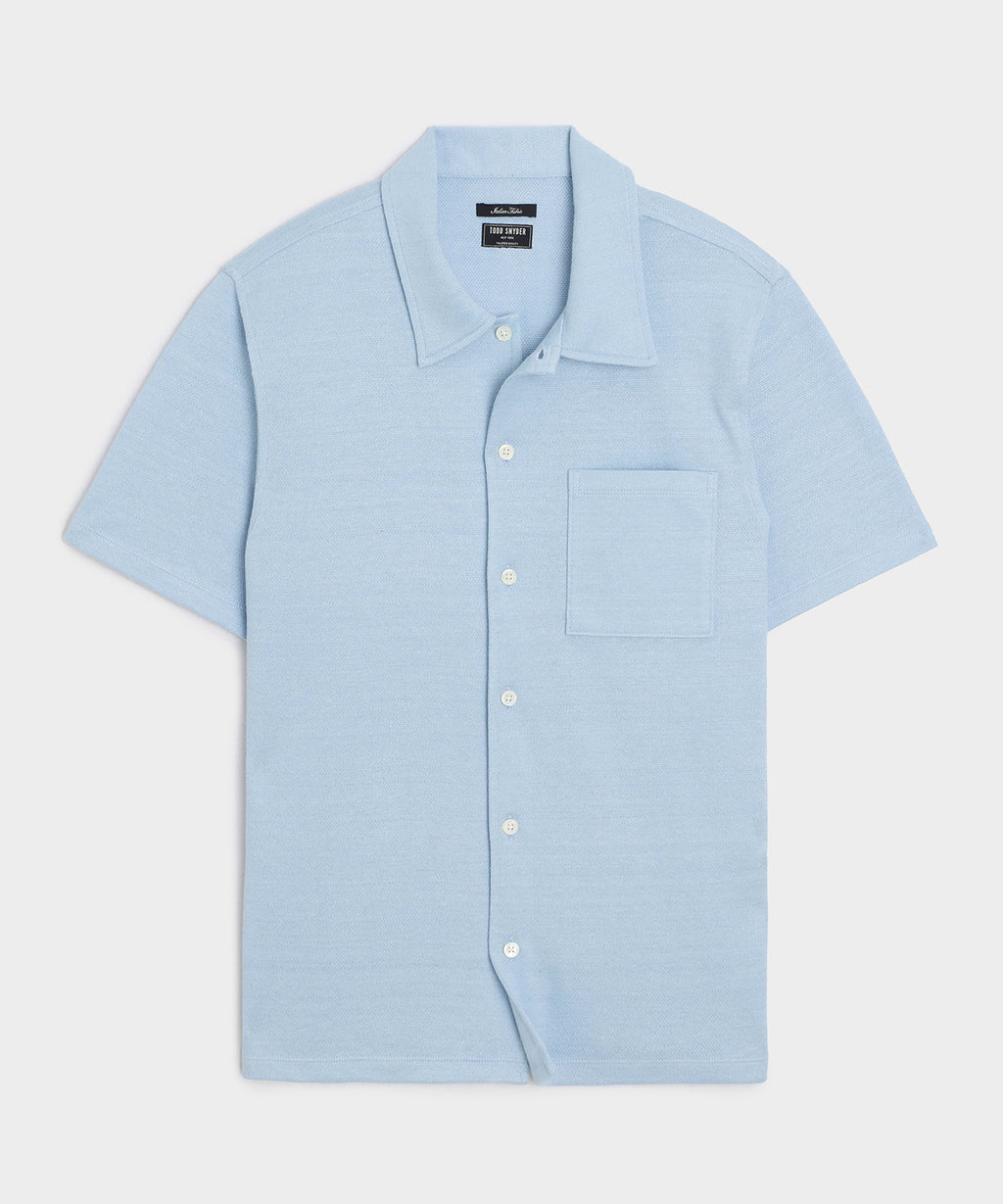 Italian Linen-Cotton Knit Shirt