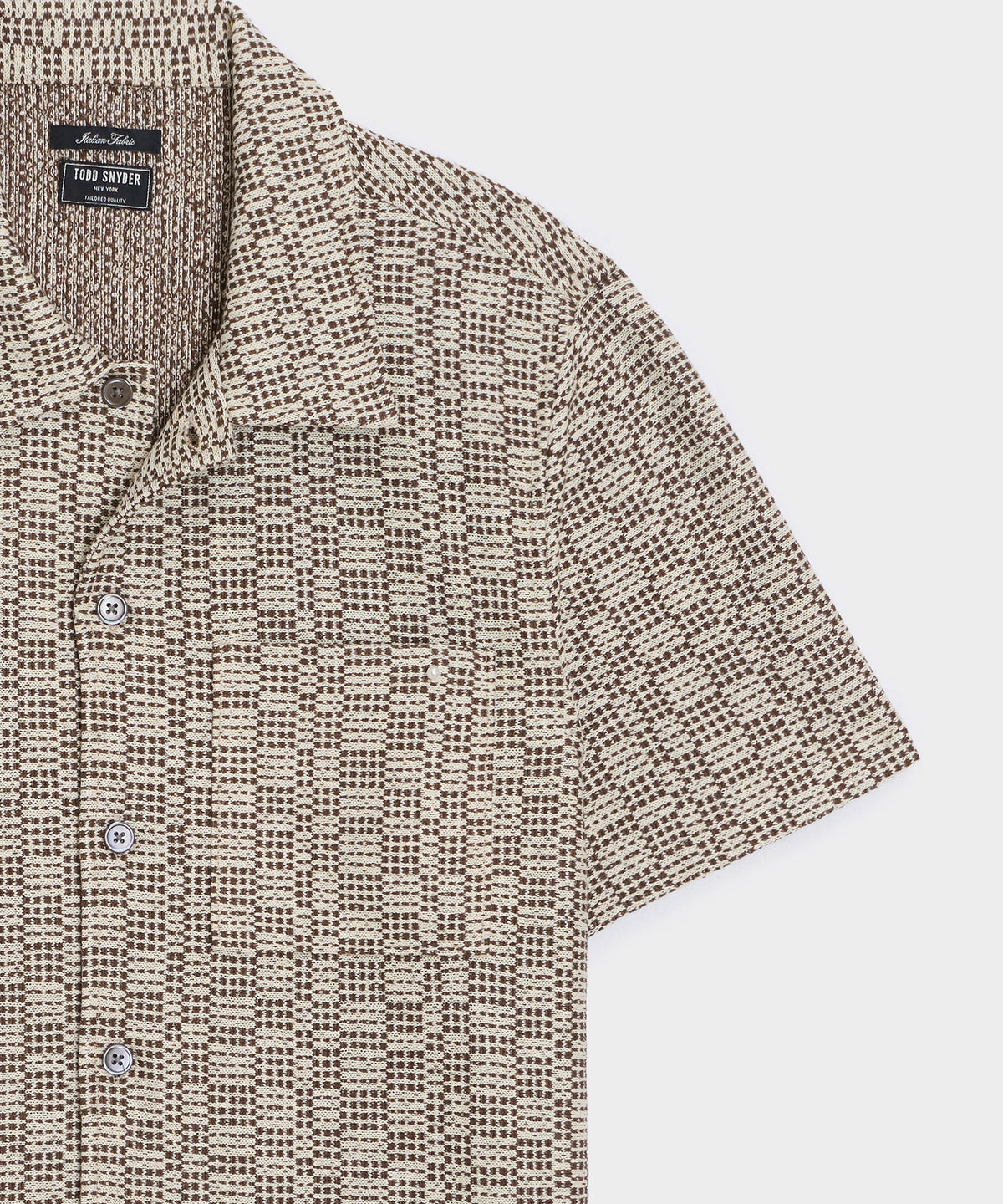 Italian Crosshatch Knit Shirt