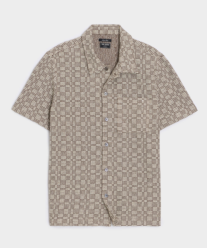 Italian Crosshatch Knit Shirt