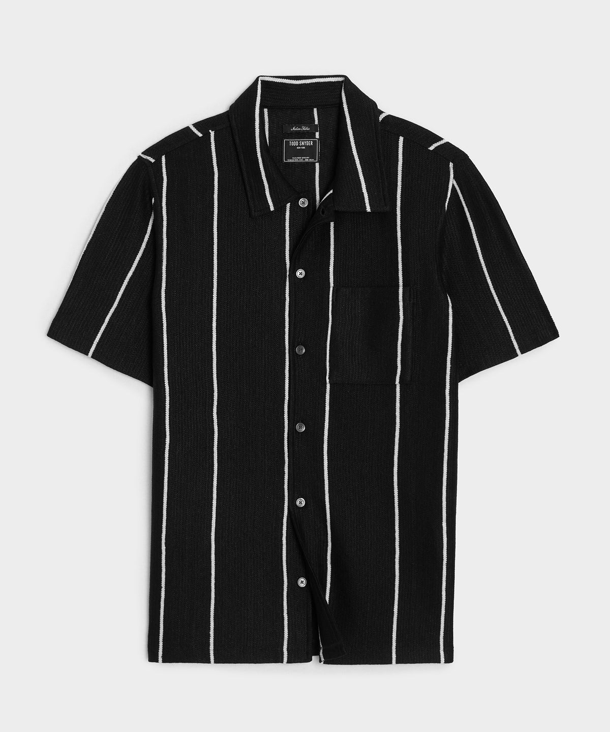 Linen-Cotton Knit Shirt