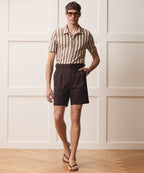 Linen-Cotton Knit Shirt