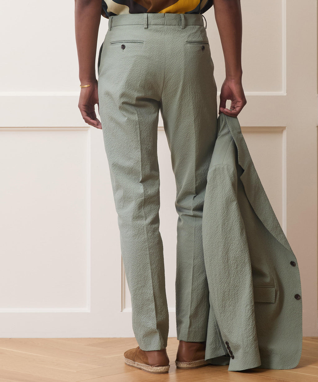 Italian Seersucker Sutton Trouser