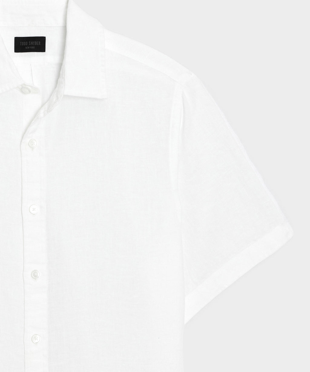 Irish Linen Point Collar Shirt