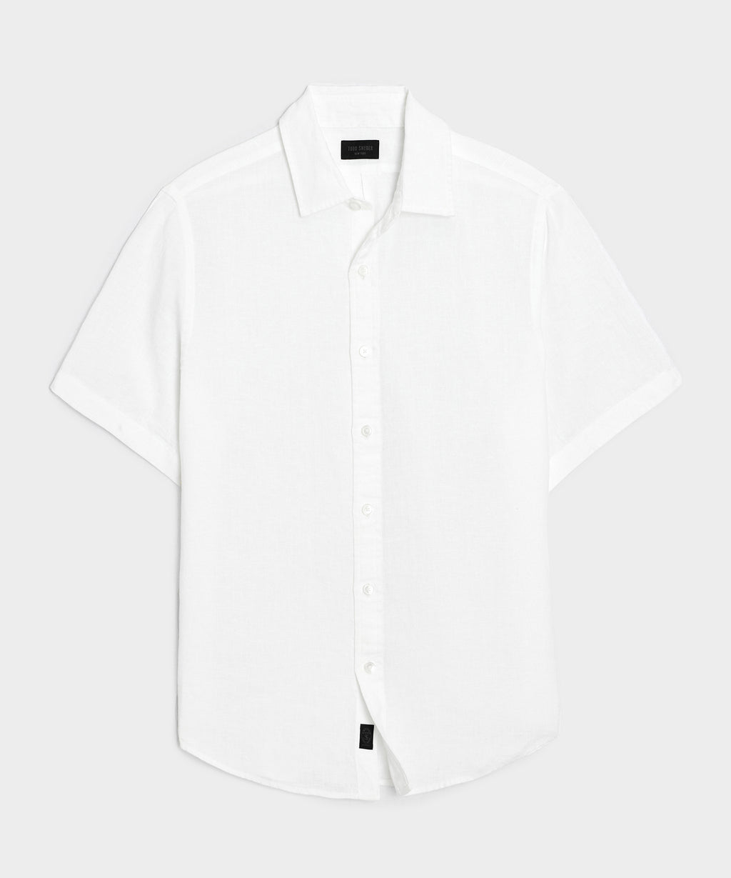 Irish Linen Point Collar Shirt