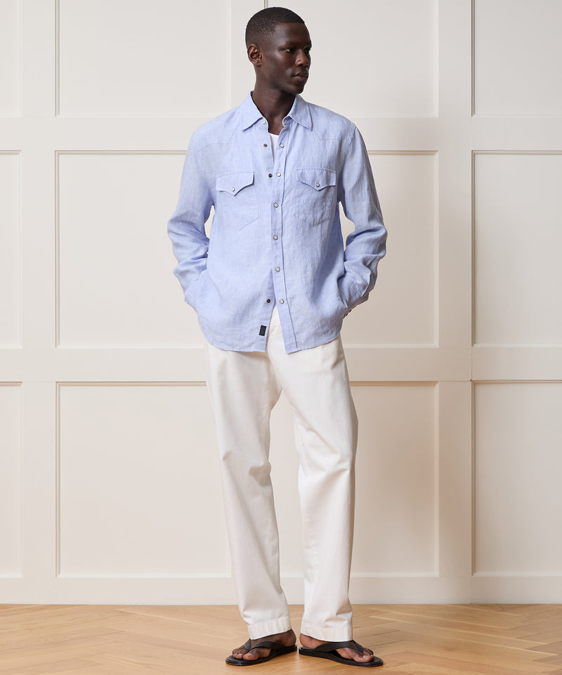 Linen Western Shirt