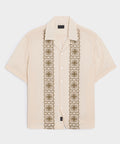 Embroidered Voile Capri Shirt