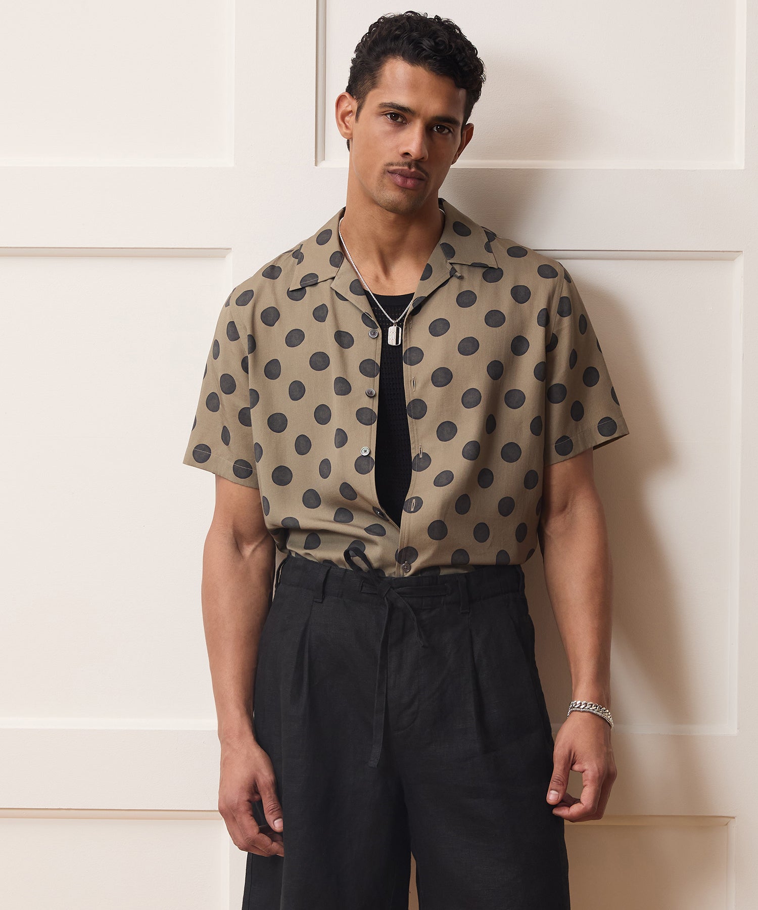 Polka Dot Capri Shirt in Brown – Todd Snyder